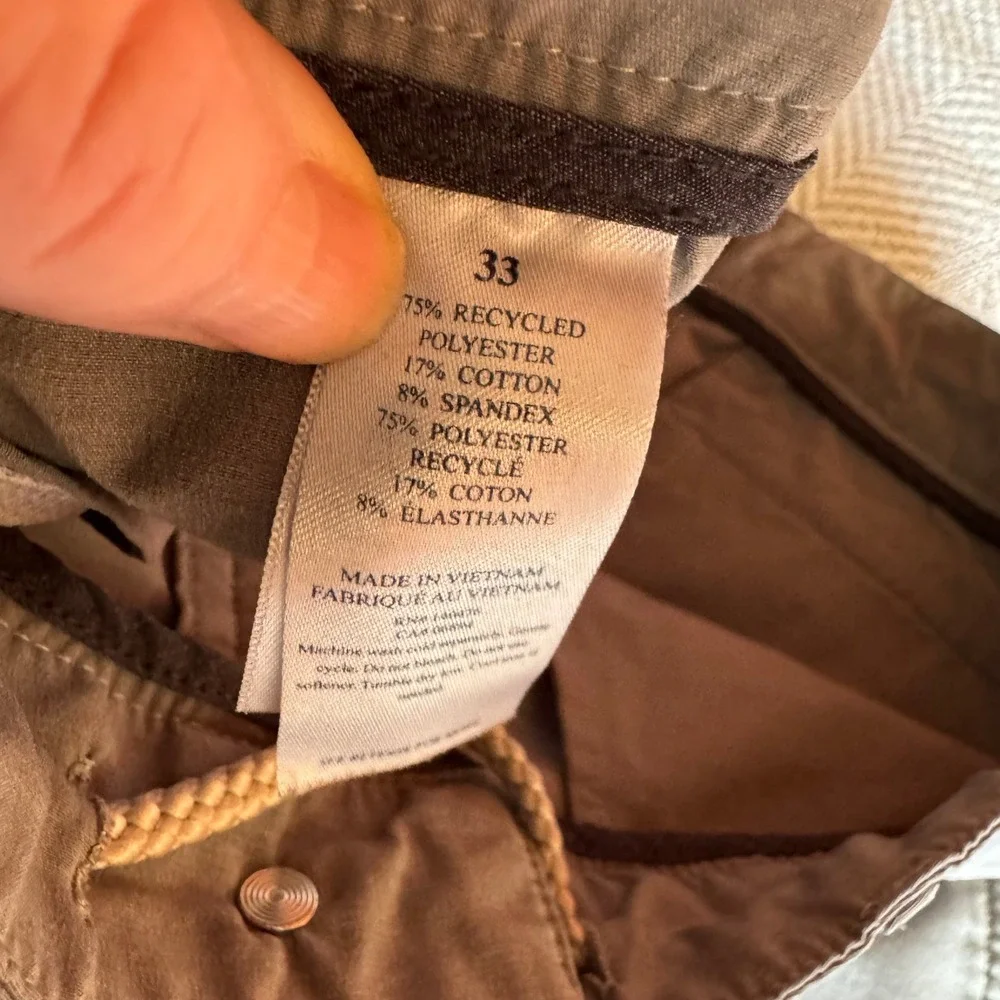 Faherty All Day Shorts Mens 33 (34) Grey Hybrid Quick Dry Board Shorts 9 Inseam